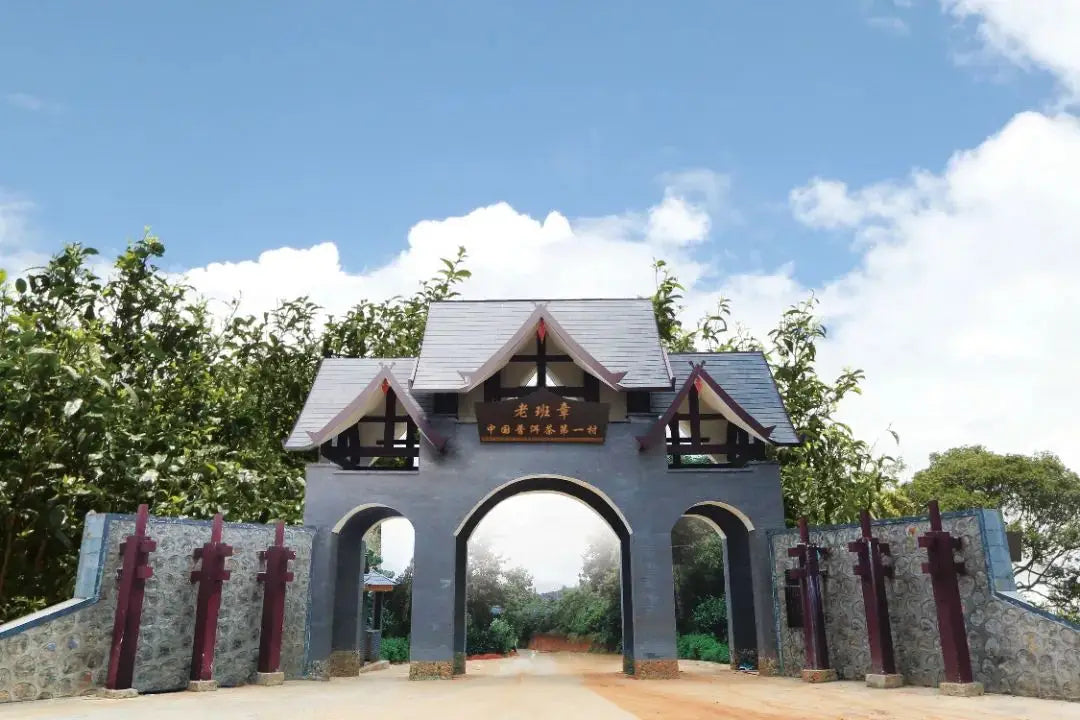 Ornate gray gateway featured in an article on Chen Sheng Hao and Lao Ban Zhang development