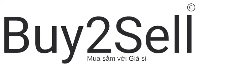 A company logo with the text ’Buy2Sell’ and the Vietnamese phrase ’Mua sắm với Giá sỉ’ underneath, indicating a wholesale or discount shopping service.