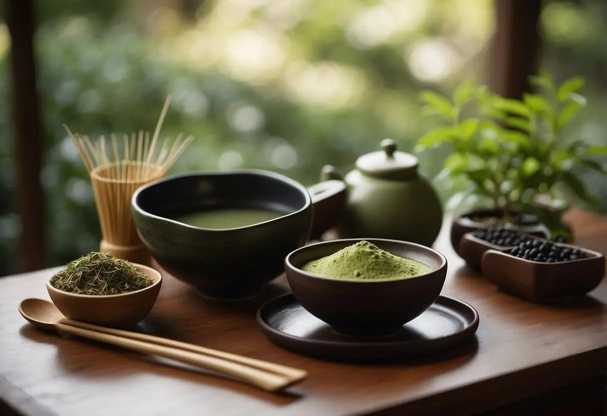 Matcha tea preparation set for perfect Matcha flavor pairings in an article