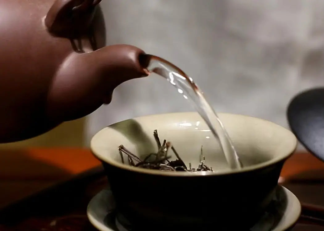 Pouring Tea into a Cup for the Ultimate Guide of Awakening Pu Erh Tea