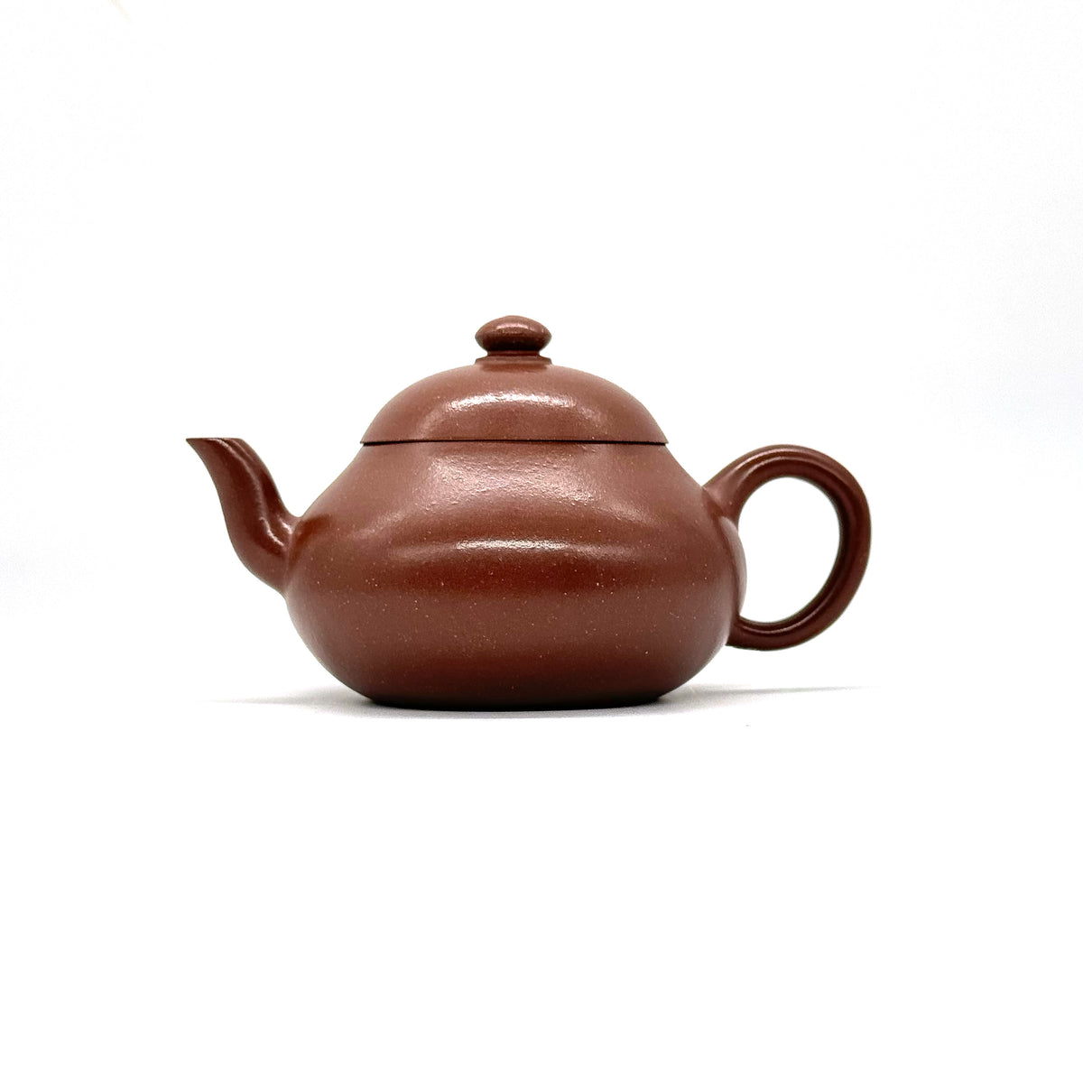 Handmade Yixing Purple Clay Teapot 140ml- Pear Shape By Wang Yinfang - Handmade Yixing Teapot - Teaware