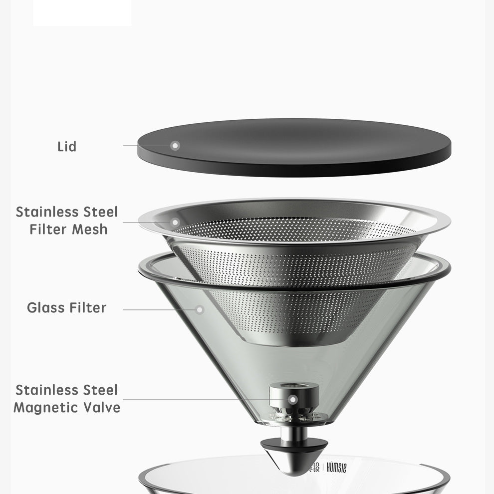 
                  
                    Elegant Magnetic Glass Tea Set - Black - Teaware
                  
                