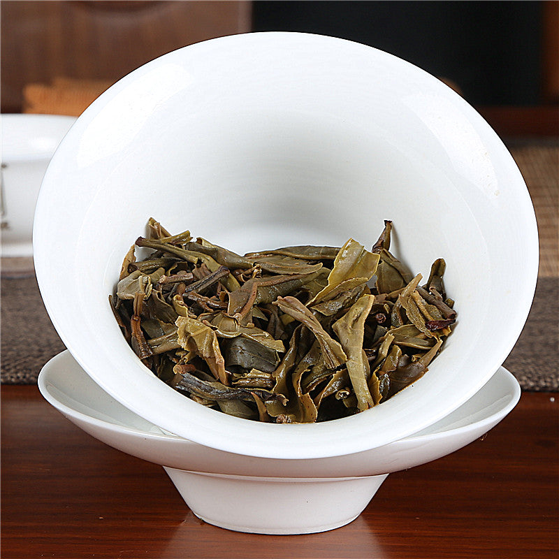 
                  
                    Chen Sheng Hao Monkey Raw Pu'er Tea Leaves After Steeped
                  
                